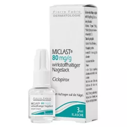 MICLAST 80 mg/g gyógyhatású körömlakk, 3 ml
