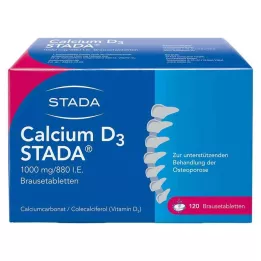 CALCIUM D3 STADA 1000 mg/880 I.E. pezsgőtabletta, 120 db
