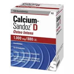 CALCIUM SANDOZ D Osteo intens rágótabletta, 120 db