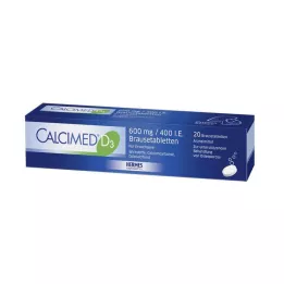 CALCIMED D3 600 mg/400 I.E. pezsgőtabletta, 20 db