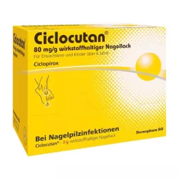 CICLOCUTAN 80 mg/g aktív körömlakk, 3 g