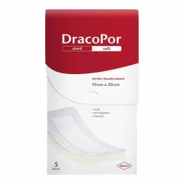 DRACOPOR Sebtapasz 10x20 cm steril, 5 db
