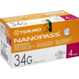 TERUMO NANOPASS 34 toll tű 34 G 0,18x4 mm, 100 db