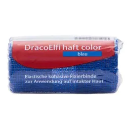 Dracoelfi haft színes rögzítő pólya 4mx6cm kék, 1 db