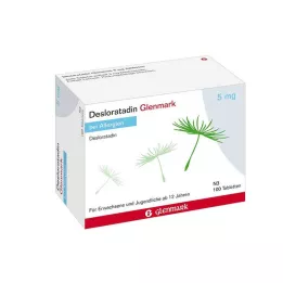 DESLORATADIN Glenmark 5 mg tabletta, 100 db