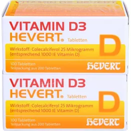 VITAMIN D3 HEVERT tabletta, 200 db