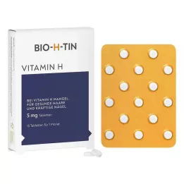 BIO-H-TIN Vitamin H 5 mg 1 hónapig tabletta, 15 db