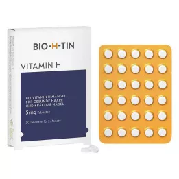 BIO-H-TIN Vitamin H 5 mg 2 hónapig tabletta, 30 db