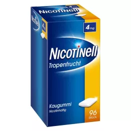 NICOTINELL Rágógumi trópusi gyümölcs 4 mg, 96 db