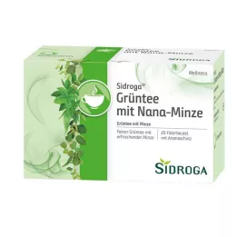 SIDROGA Wellness zöld tea. Nana Mint Filter., 20 X 1,5 g