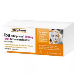 IBU-RATIOPHARM 400 mg-os akut fájdalom tabletta, filmtabletta, 50 db