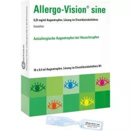 ALLERGO-VISION Sine 0,25 mg/ml AT az egymezőben, 10x0,4 ml