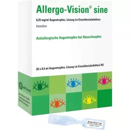 ALLERGO-VISION Sine 0,25 mg/ml AT az egymezőben, 20x0,4 ml