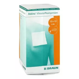 ASKINA Vlies borogatás 10x10 cm, nem steril, 4 rétegű, 100 db