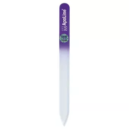 APOLINE Körömreszelő üveg 14 cm lila, 1 db