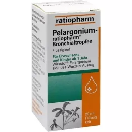 PELARGONIUM-RATIOPHARM Bronchial Cseppek, 20 ml