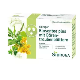 SIDROGA Hólyag tea plusz medveszőlő levelekkel, 20X2,0 g