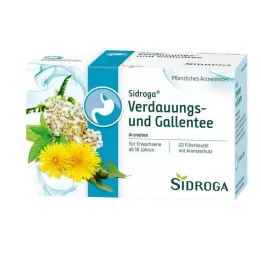 SIDROGA Emésztést elősegítő és epe teaszűrő zacskók, 20X2,0 g