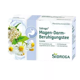 SIDROGA Gasztrointesztinális nyugtató teafilter tasakok, 20X2,0 g