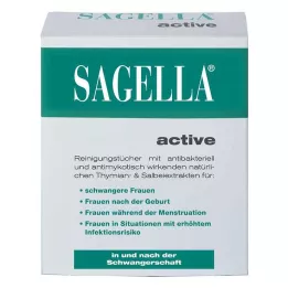 SAGELLA aktív tisztító törlőkendő, 10 db