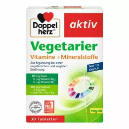 DOPPELHERZ Vegetáriánus Vitaminok+Ásványi anyagok aktív, 30 db