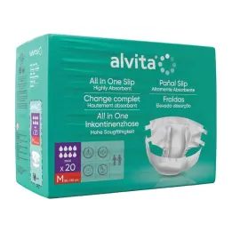 Alvita All-in-One inkontinencia nadrág maxi med.night, 20 db