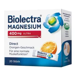 BIOLECTRA Magnézium 400 mg ultra Direct Orange, 20 db