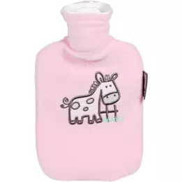 FASHY Gyermek melegvizes palack, gyapjú huzat, rózsaszín, 1 db