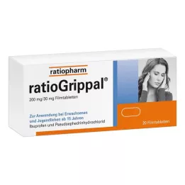 RATIOGRIPPAL 200 mg/30 mg filmtabletta, 20 db