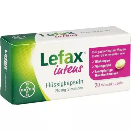 LEFAX intens folyékony kapszula 250 mg szimetikon, 20 db