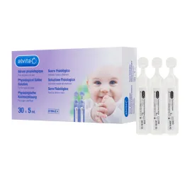 Alvita fiziológiás sóoldatos ampullák, 30X5 ml