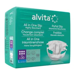 Alvita All-in-One inkontinencia nadrág maxi nagy éjszakai, 20 db