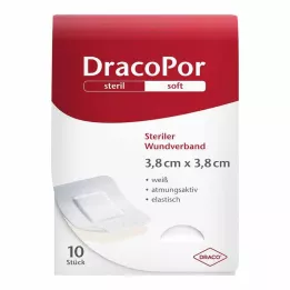 DRACOPOR Sebtapasz 3,8x3,8 cm steril, 10 db