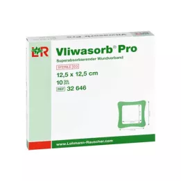 VLIWASORB Pro szuperabszorbens komp. steril 12,5x12,5 cm, 10 db
