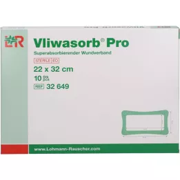 VLIWASORB Pro szuperabszorbens komp. steril 22x32 cm, 10 db