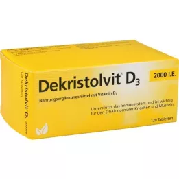 DEKRISTOLVIT D3 2000, azaz tabletta, 120 db