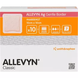 ALLEVYN Ag Gentle Border 10x10 cm seb asszociáció, 10 db