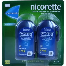 NICORETTE frissmenta 4 mg préselt pasztilla, 80 db
