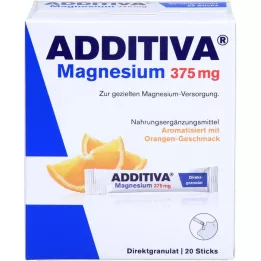 Additiva Magnézium 375 mg botok narancssárga, 20 db