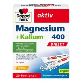 DOPPELHERZ Magnézium+Kálium DIRECT Adagolótasak, 20 db