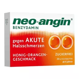 NEO-ANGIN Benzidamin akut torokfájás.Méz-narancs, 20 db