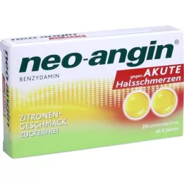 NEO-ANGIN BENZYDAMINE akut torokfájás citrom, 20 db