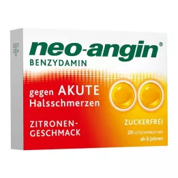 NEO-ANGIN Benzidamin akut torokfájás citrom, 20 db