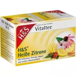 H&s Forró citrom Vital teaszűrő, 20x2.0 g