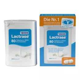 LACTRASE 18 000 FCC tabletta adagolós dupla kiszerelésben, 2X40 db