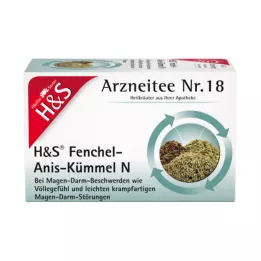 H&amp;S Édeskömény-ánizs-kömény N szűrőzsákok, 20X2,0 g