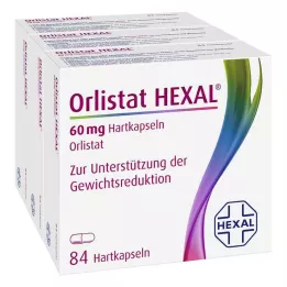 ORLISTAT HEXAL 60 mg-os kemény kapszula, 3X84 db