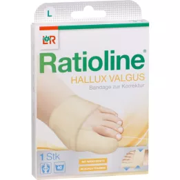 Ratioline HALLUX VALGUS BANDAGE L (lábléc 23 - 24,5 cm), 1 db