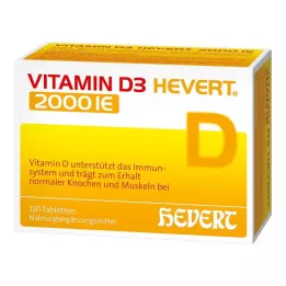 VITAMIN D3 HEVERT 2000 NE tabletta, 120 db