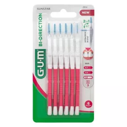 GUM Bi-irányba Interdental Kefék 1,2 mm Rózsaszín, 6 db